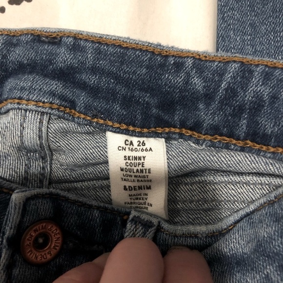 &DENIM H&M | Skinny Low rise Thick Jeans | 26 - Picture 2 of 7